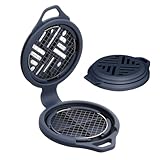 Räucherstäbchenhalter Box – rutschfestes Silikon zum Aufhängen | Camping Faltbare Spule Räucherstäbchenbox | für Reisen, Camping, Wandern, Angeln, drinnen und draußen, Garten, Hinterhof, Terrasse