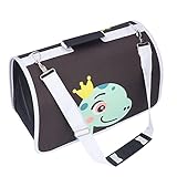 Weicher, Faltbarer Haustiertransporter, tragbare Reisetasche für Katzen und Hunde mit Schultergurt, atmungsaktiver Netz-Oxford-Stofftransporter für kleine und mittelgroße (M)