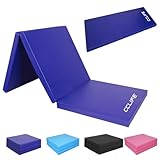 CCLIFE Turnmatte für zuhause, 180x60x5cm Turnmatte klappbar, Gymnastikmatte dick 5cm geeignet für Indoor-Sportarten, Weichbodenmatte für alle Altersgruppen