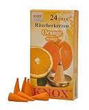 KNOX Räucherkerzen - Duft: Orange - Menge: 24 Stück - Brenndauer: ca. 10-15 min - Made in Germany