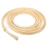 UKCOCO Natürliche Rattan Flechtrolle für Korbgeflecht Reparatur DIY Möbel Stuhl Rattanmaterial Flechtmaterial Korbboden Zubehör