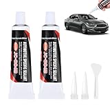 Cutiolly Karosseriekleber Schwarz,2pcs Auspuff Dichtmasse,Dichtmasse Motor,Scheibenkleber Auto Schwarz,Motordichtmasse,Ölbeständig Hochtemperatur Silikon Dichtmasse,Dichtsilikon Dichtungsmasse Kfz