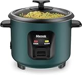 Macook Reiskocher（0,6 Liter, 3 Tassen) 300W - Reiskocher Klein für 1 bis 6 Personen, Antihaftbeschichtung, automatische Warmhaltefunktion, Anti-Trockenbrenner-Funktion.