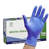 Comfy Package [100 Count] Nitrile Disposable Gloves - 4 mil. | Latex Free and Rubber Free | Non-Sterile Powder Free Gloves - L