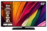 Telefunken D43U551X1CWI 43 Zoll Fernseher/Smart TV (4K Ultra HD, HDR Dolby Vision, Triple-Tuner, Dolby Atmos) - 6 Monate HD+ inkl.