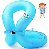 Schwimmhilfe Kinder 3-6 Jahre, Portable Inflatable Schwimmreifen Kinder, Schwimmhilfe Kinder ab 2 Jahre für die Sicherheit Beim Schwimme (Blau-S)