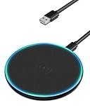 15W Wireless Charger, RENGOGA Induktive Ladestation Ladegerät für iPhone 16/15/14/13/12 Pro Max Mini, Samsung Galaxy S25/S24/S23/S22/S21/Note 20, AirPods, Huawei, Xiaomi – Kabelloses Ladegerät...