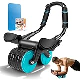 Automatische Rebound-Bauchrolle, New Wheels Roller Domestic Bauchtrainer,Bauchroller Für Bauchmuskeltraining, Bauchroller Für Bauchmuskeltraining Mit Stabilen Doppelrädern