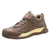 Arbeitsschuhe Herren Leicht Wasserdicht Sicherheitsschuhe Mit Kunststoffkappe Arbeitsschutzschuhe Damen Rutschfest Wanderschuhe Outdoorschuhe Safety Stahlkappenschuhe Anti-Smashing Dicke Boden