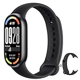 Xiaomi Smart Band 10-1,72 AMOLED-Display mit 1500 Nits, Schlaf- und Herzfrequenzmonitor, 5ATM Wasserdicht, 21 Tage Akkulaufzeit, 60 Hz Aktualisierungsfrequenz, 150+ Modi (2 Gürtel)