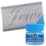 Schmuckbad Tauchbad 150 ml mit Poliertuch 20x22 cm Schmuckputzmittel Profi Silber Reiniger Silberbad für Silberschmuck (Silber, 150 ml+Poliertuch 20x22cm)