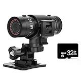 Eighosee F9 Mini-Sportkamera 1080P 200W Outdoor-Reiten Motorradhelm Sport DV-Kamera Video wasserdichte Fahrradkamera