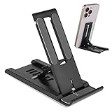 Cobee Handy Ständer, Einstellbar Handyhalter Universal Faltbar Handyhalterung Handy Halter für Tisch für Alle Handys mit Einer Größe von 4 bis 13 Zoll