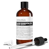 Nelkenöl 100ML, MUNUSNA Ätherisches Öl Gewürznelke Naturreines für Lösen Sie Spannungen, Duftöl für Aroma Diffuser, Clove Oil