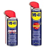 WD-40 Multifunktionsspray Smart Straw 500ml (2x200ml + 300ml) - Metall, Wechselbarer Sprühkopf, Multifunktionsöl