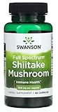 Swanson - Full Spectrum Shiitake Mushroom 500 mg | Immunsystem und allgemeine Gesundheit - 60 Kapseln