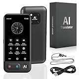 Sprachübersetzer Gerät, Translator Sofortübersetzer kein WLAN, ChatGpt AI Übersetzungsgerät mit Sprachausgabe (Z16-03)