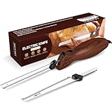 MOVNO elektrisches Messer, elektrisches Messer für Fleisch, Tranchieren von Truthahn, Brot, Geflügel, Filetieren, Schaumstoffbearbeitung und mehr, ergonomischer Griff, Elektromesser