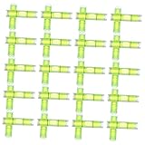 POPETPOP 50 Stück Zylindrische horizontale Blase Horizontale Blasenpegel horizontale Wasserwaage bilderrahmen Wohnmobil-Wasserwaagen für Wohnwagen Dosenlibelle Plastik Hellgrün