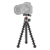 JOBY GorillaPod 3K Pro Kit, Flexibles Profi-Stativ aus Aluminium mit Kugelkopf, QR-Platte, Made in Italy, für Premium CSC/Spiegellose Kamera, 3 kg Traglast, J91566-BWW