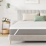 Novilla Matratzentopper 140x200 cm, 5 cm Höhe Kaltschaum H3 - Antirutsch, Waschbarer Matratzenauflage Bezug - Für Boxspringbett, Wohnwagen & Schlafsofa