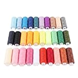 BAFOVY Polyester Nähgarn Set, 30 Farben 250 Yards Farbechtes Quiltgarn für Handnähen von Modellkleidung, Geeignet für Stickprojekte