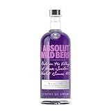 Absolut Vodka Wild Berri, Wodka mit fruchtig-intensivem Wildberry-Geschmack und ohne zusätzlichen Zucker, für Cocktails und Longdrinks, 38 Prozent Volumen, 1 x 1L