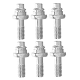 FUNOMOCYA 6 Stück Teiliges Seitenmontage Batterieklemmen Schrauben aus Kupfer Gewinde für Auto Motorrad Wohnmobil Boot Langlebige Batterieklemmenbolzen