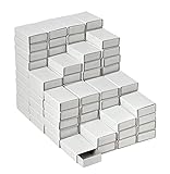 VBS XXL 100er-Pack Streichholzschachteln blanko weiß 5x3,5x1,5cm DIY Geschenkschachtel Schachtel Box Geschenkbox