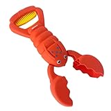 alldoro 60177 Sand Snapper - Kunststoff - Einhand-Bagger im Krebs-Design, Sandgreifer für Kinder ab 3 Jahren, 34,5 cm lang, Peach