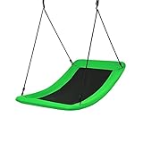 DREAMADE Nestschaukel eckig 150×80cm, Kinderschaukel bis 150KG belastbar, Baumschaukel mit 100-180cm verstellbaren Seil, für Kinder & Erwachsene, für Indoor & Outdoor (Grün)