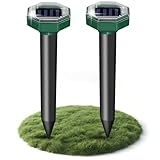 2025 Solar-Maulwurf vertreiber, Ultraschallvibration Maulwurf Vertreiber Testsieger, Haustierfreundlich, Wirkt wirksam gegen Maulwürfe, Wühlmäuse,Mäuse und Schlange Sowie gegen Gartennagetiere.