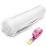 Zonon Feinmaschiges Netz Moskitonetz Fliegennetz Käfer Insekt Mücke Fliege Vogelnetz Barriere Jagd Blinde Pflanze Schutz Gartengeflecht (3 m x 4 m, Weiß)