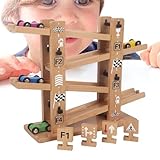 Holzautobahn, Holzautorampe | Lustiges Rennstrecken-Autorampenspielzeug aus Holz | Auto-Rennstrecke, Spielzeugfahrzeug, Spielsets, Auto-Strecke, Spielzeug für Kleinkinder, Mädchen, Kinder