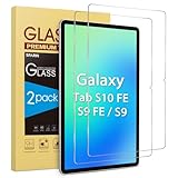 SPARIN Panzer Schutz Glas für Samsung Galaxy Tab S10 FE 2025/Tab S9 FE/Tab S9 S8 S7, Schutzfolie Displayschutzfolie mit 9H Härte, 2 Stück