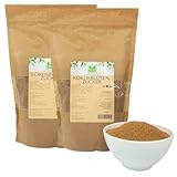 Kokosnuss Palmzucker 2x1kg von der Grünen Essenz - alternativer Süßstoff - Süßungsmittel - Kokosblütenzucker vegan - Kokoszucker mit feiner Karamellnote - unraffiniert brauner Zucker (2 Kilogramm)