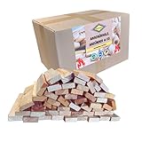 BAVAFIRE Anzündholz, Kaminholz 13,3kg - Anmachholz ofenfertig aus natürlicher Kiefer, Fichte & Tanne - Brennholz für Kamin, Feuerstellen und Feuerschale- PEFC-Zertifiziert & kammergetrocknet