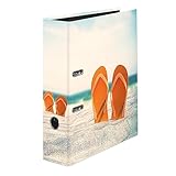 Original Falken Motiv-Ordner Flip. Made in Germany. 8 cm breit DIN A4 Ringordner Aktenordner Briefordner Büroordner Plastikordner Motivordner