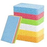 18 STK Putzschwamm, Küche Reinigungsschwamm, Komprimierte Zellulose Schwämme, Zelluloseschwamm, Universalschwamm, Küchenschwämme, Geschirrschwamm für Haushalt Küche Bad Autos Glas Fenster