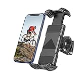 Riapow Handyhalterung Fahrrad Handyhalter Motorrad - Universal 360° Drehung Einstellbare Abnehmbare Handy Halterung für 4,9-6,8 Zoll Smartphone