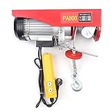 1300W Elektrohebezeug, Elektrische Seilwinde Tragfähigkeit 400-800kg Hubhöhe 12m, Elektrische Hebezug für Garage Lagerhäuser