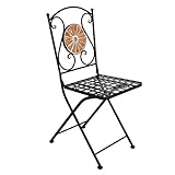 FRANK FLECHTWAREN Gartenstuhl, Bistrostuhl, Klappstuhl Mosaik dazu passender Tisch Mosaik separat zu bestellen mit Best.Nr.- B003ETV5TY