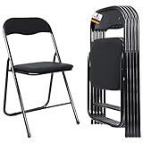 Albatros Klappstuhl Manitu 4er Set, Klappstühle Starker Metallrahmen Faltbarer Stuhl Besucher Konferenz Gast Stuhl