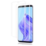 Carantee Schutzfolie für Panzerglas für Samsung Galaxy S8 Schutzglas, 9H Härte Displayschutz für Samsung S8 Folie, Fingerabdruck-ID Blasenfrei Displayschutzfolie für Galaxy S8, 2 Stück, Ultra HD