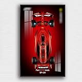 Display Wallboard for Lego 42207 Ferrari SF-24F1 Racing car, Compatible with Lego Cars, Gift Ideas for Lego Car Wall Mount Enthusiasts, Only Display Wallboard