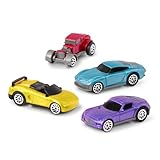 Driven by Battat WH1125Z Pull-Back Race Cars Blister (4 Pack) Turbocharge 4er Pack Rennwagen Nachziehspielzeug – Spielzeugautos Geschenkset Mini Autos Fahrzeuge Rückziehautos – Spielzeug ab 3 Jahre