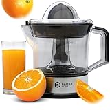 Balter ZP-04 Zitronenpresse Elektrisch – Hohe Saftausbeute, 2 Drehrichtungen & 2 Kegel– Zitruspresse – orangenpresse Entsafter Saftpresse Juicer - Spülmaschinenfest, BPA Frei