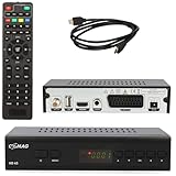 Comag HD45 V6 digitaler HD SAT Receiver mit PVR (HDTV, DVB-S2, HDMI, 1080p, SCART, USB TV Aufnahme & Mediaplayer, Full HD, Astra vorinstalliert) schwarz