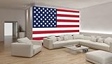 Fototapete Tapete ForWall Flagge USA AF479 P8 (368cm x 254cm) Photo Wallpaper Mural