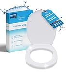 OKINO Toilettendeckel mit Absenkautomatik - Klodeckel oval [Einfache Montage] antibakteriell & UV-beständig | Quick-Release | Klobrille, WC Sitz, Toilettensitz